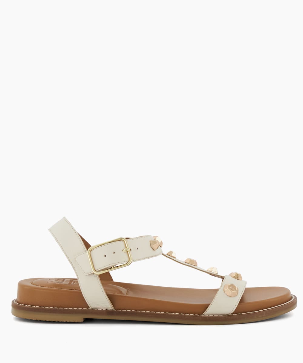 Womens studded flat sandals outlet