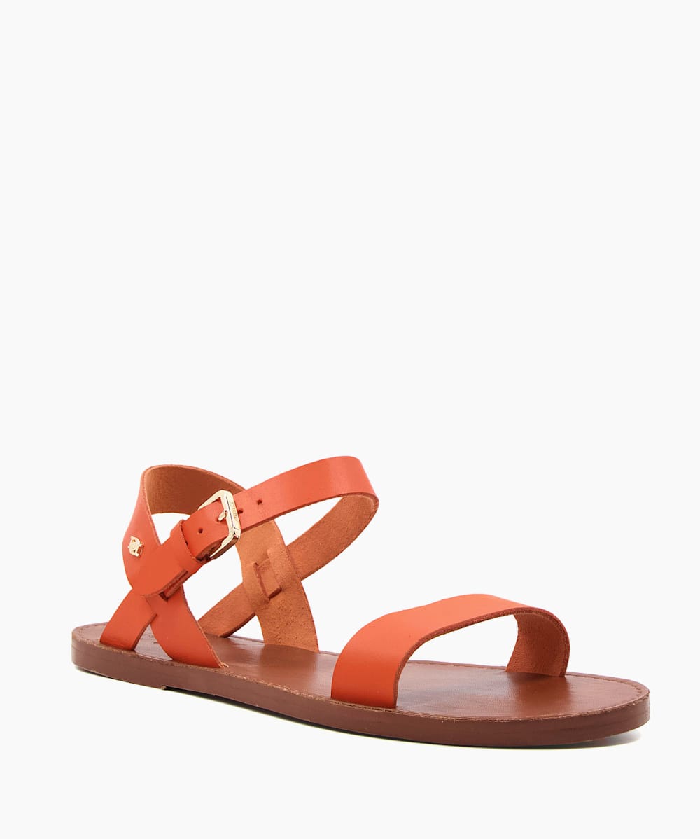 Dune orange sandals sales