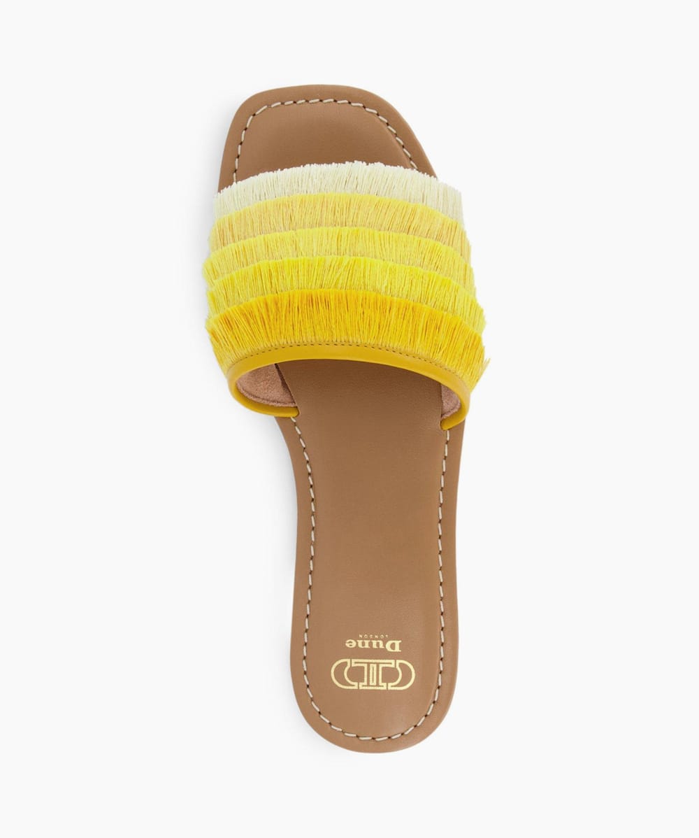 Yellow fringe sandals new arrivals