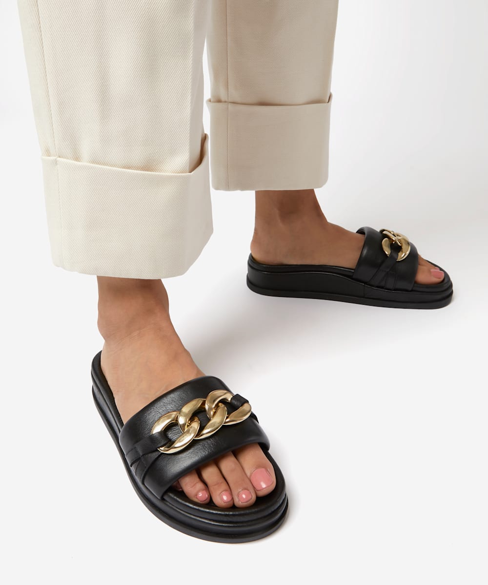 Regent embellished slide sandal best sale