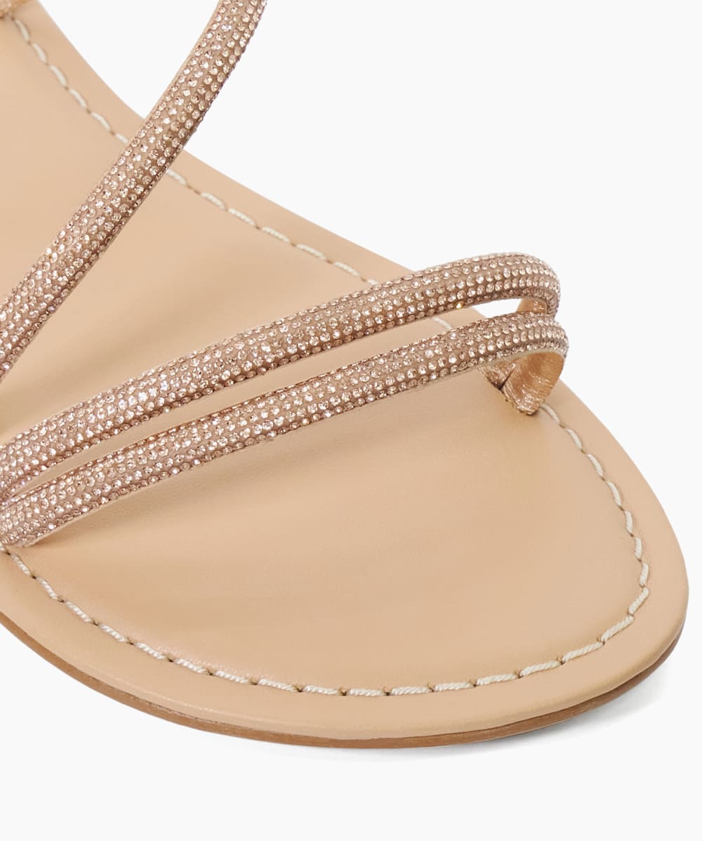 Dune flat sparkly sandals outlet