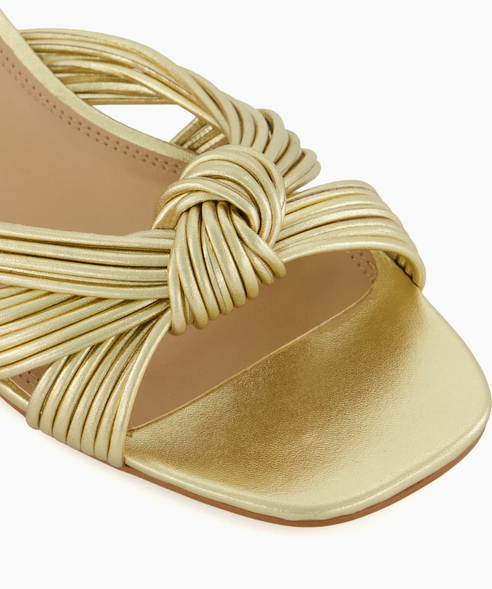 Gold deals knot sandals