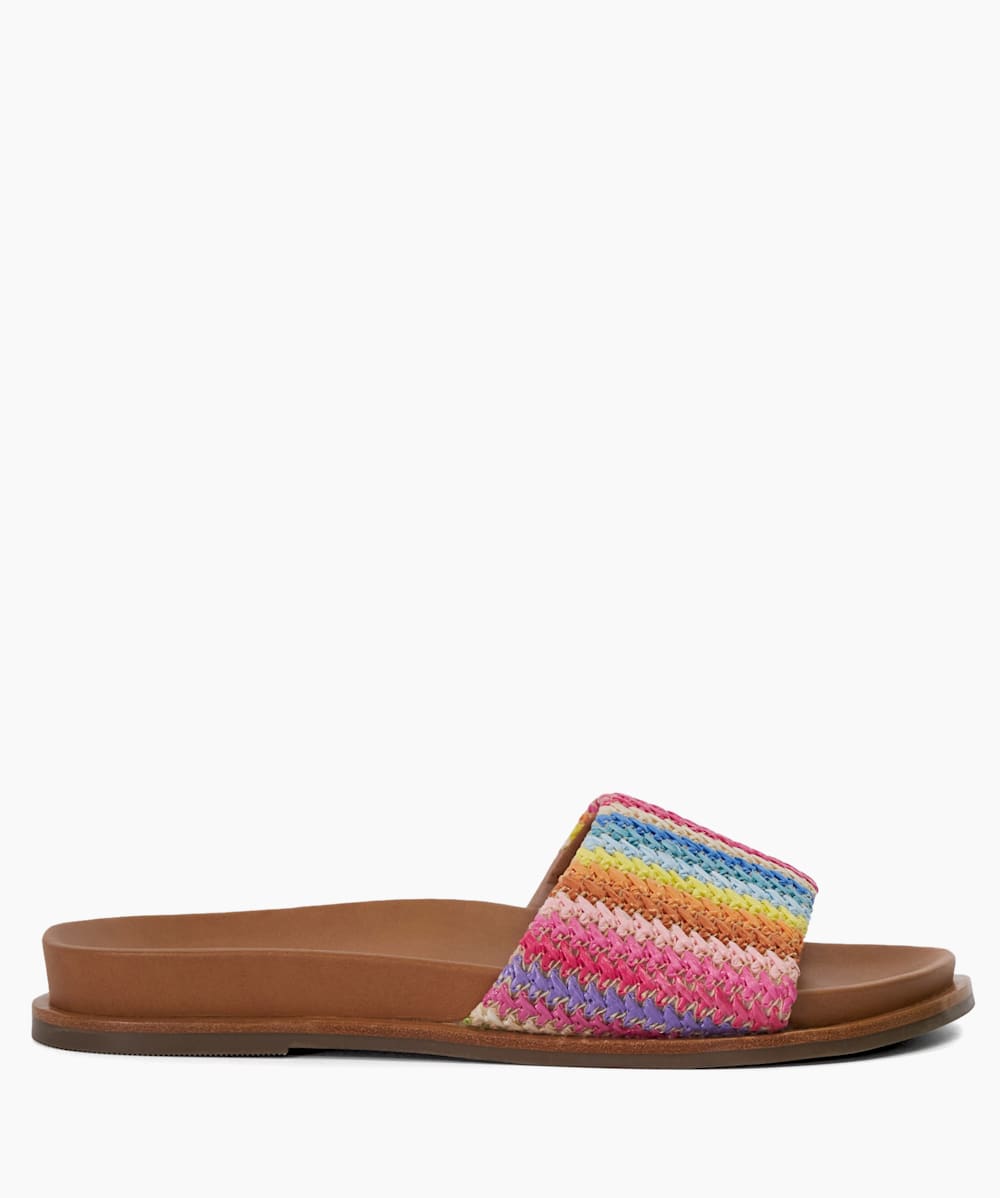 Rainbow slip on sandals 2025