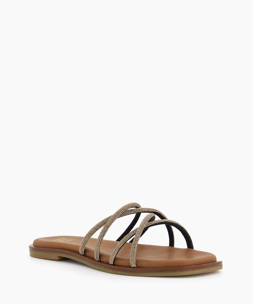Bronze hotsell sandals flat