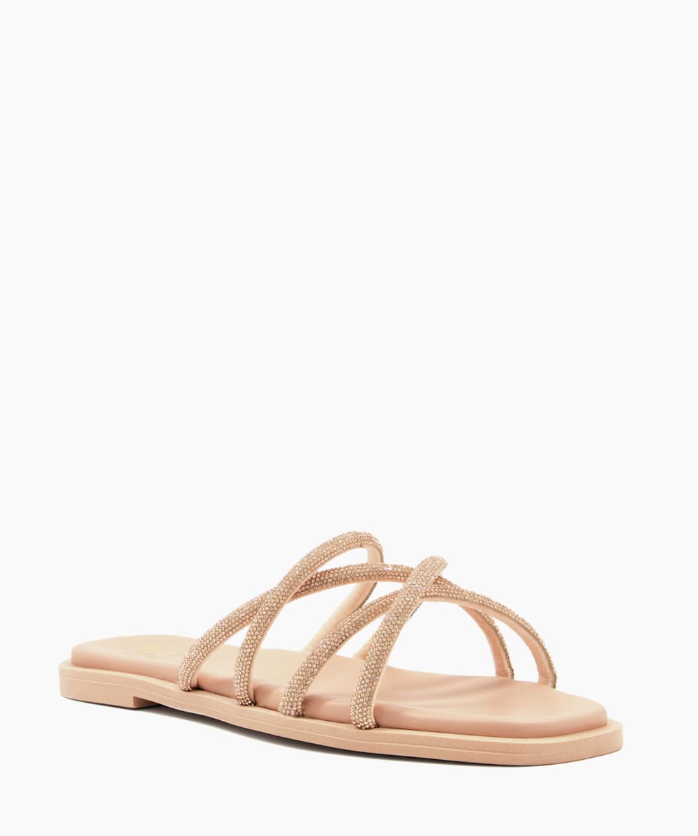 Lilybet Blush Casual Flat Sandals Dune London