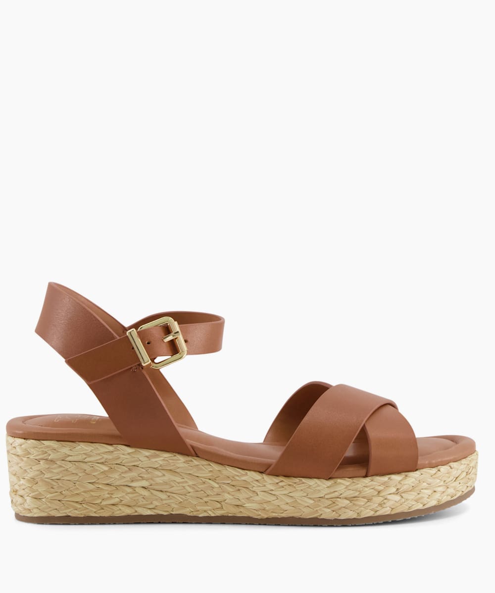Tan top womens wedges