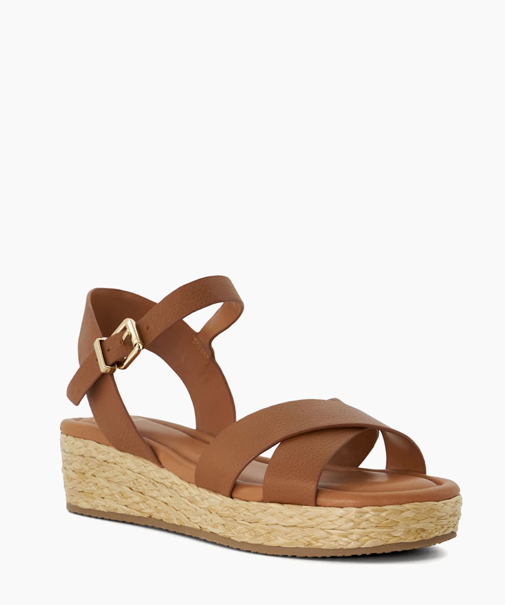 Dark tan wedges on sale