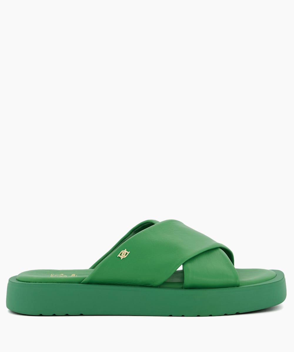 Green flat sandals uk hot sale