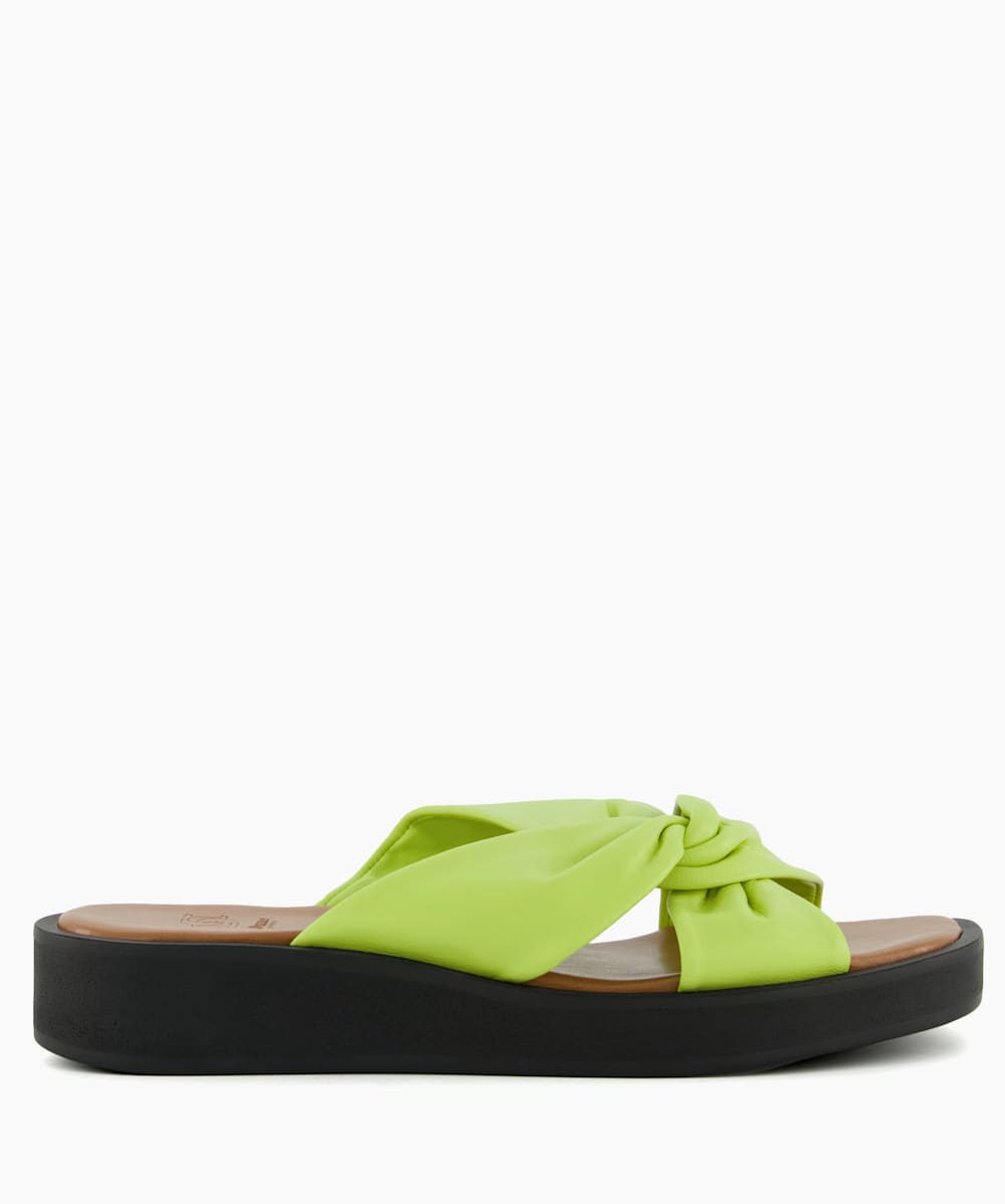 Lime green sale and black sandals