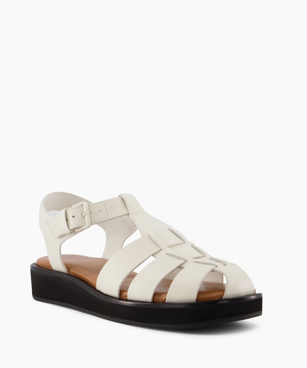 Caged new arrivals leather sandals