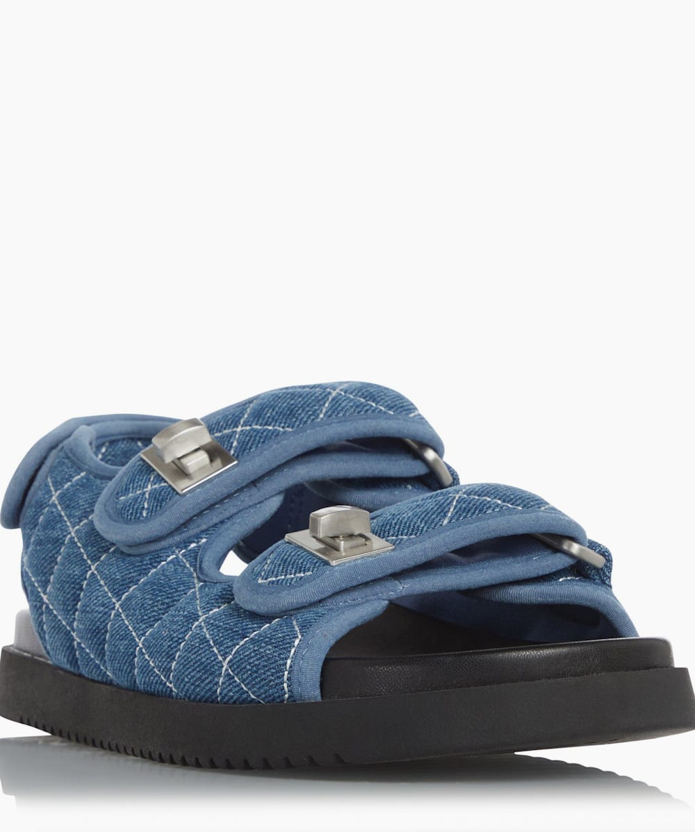 Dune best sale blue sandals