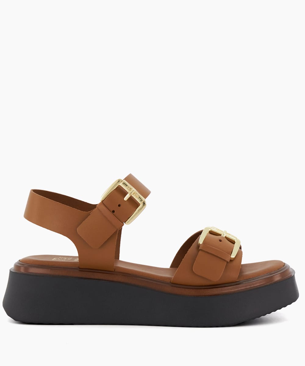 Flatform on sale sandals leather
