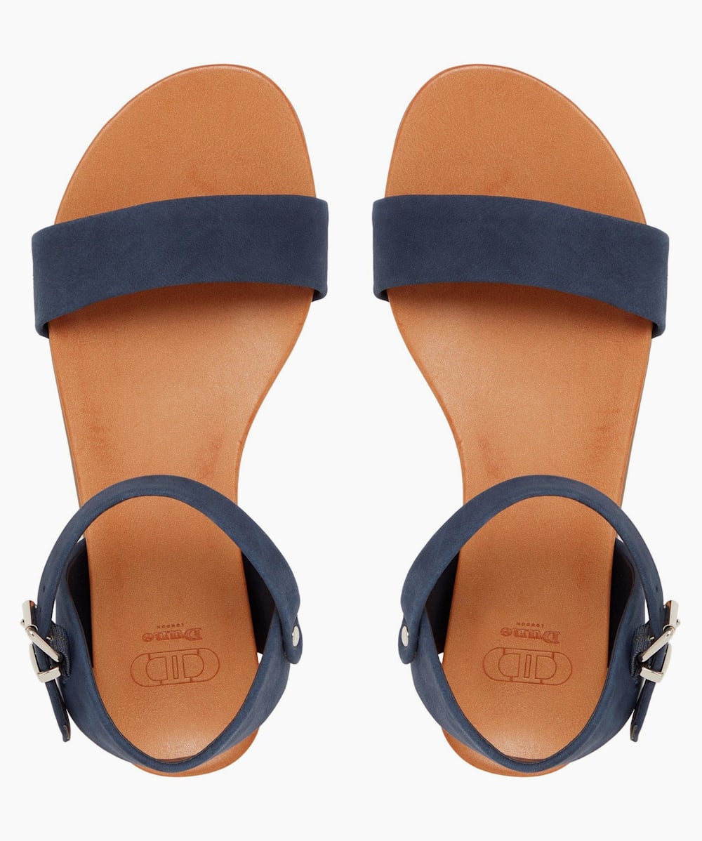 Single strap sandals flat sale