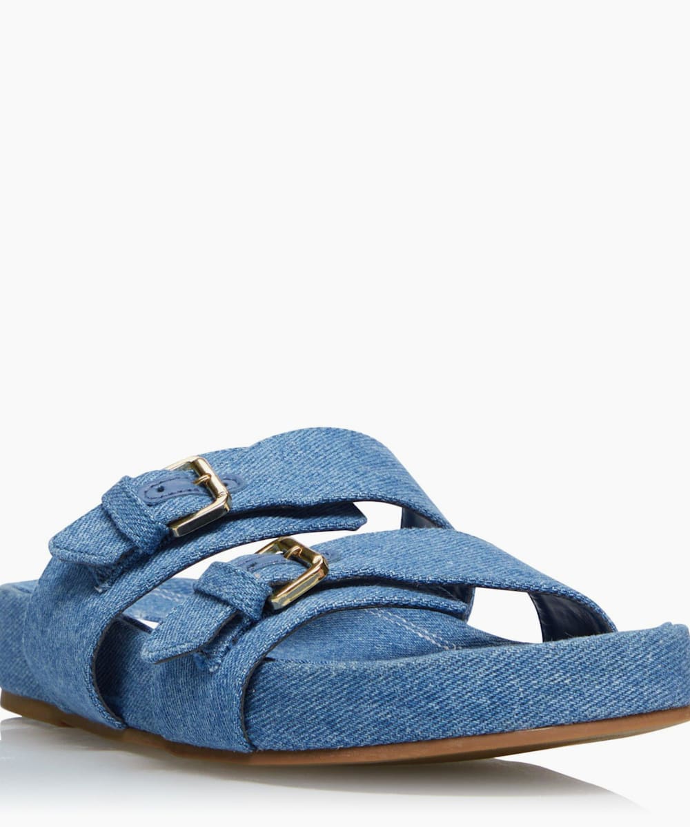 Blue rag sandals top
