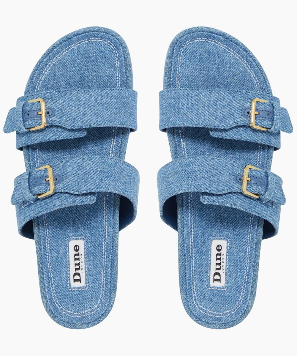 Dune blue sandals 2025
