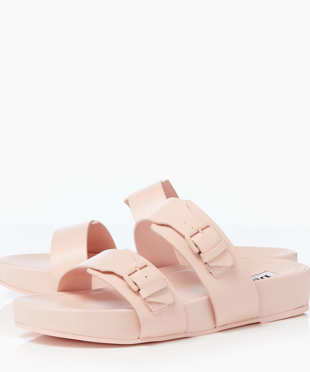 Pink best sale rubber birks