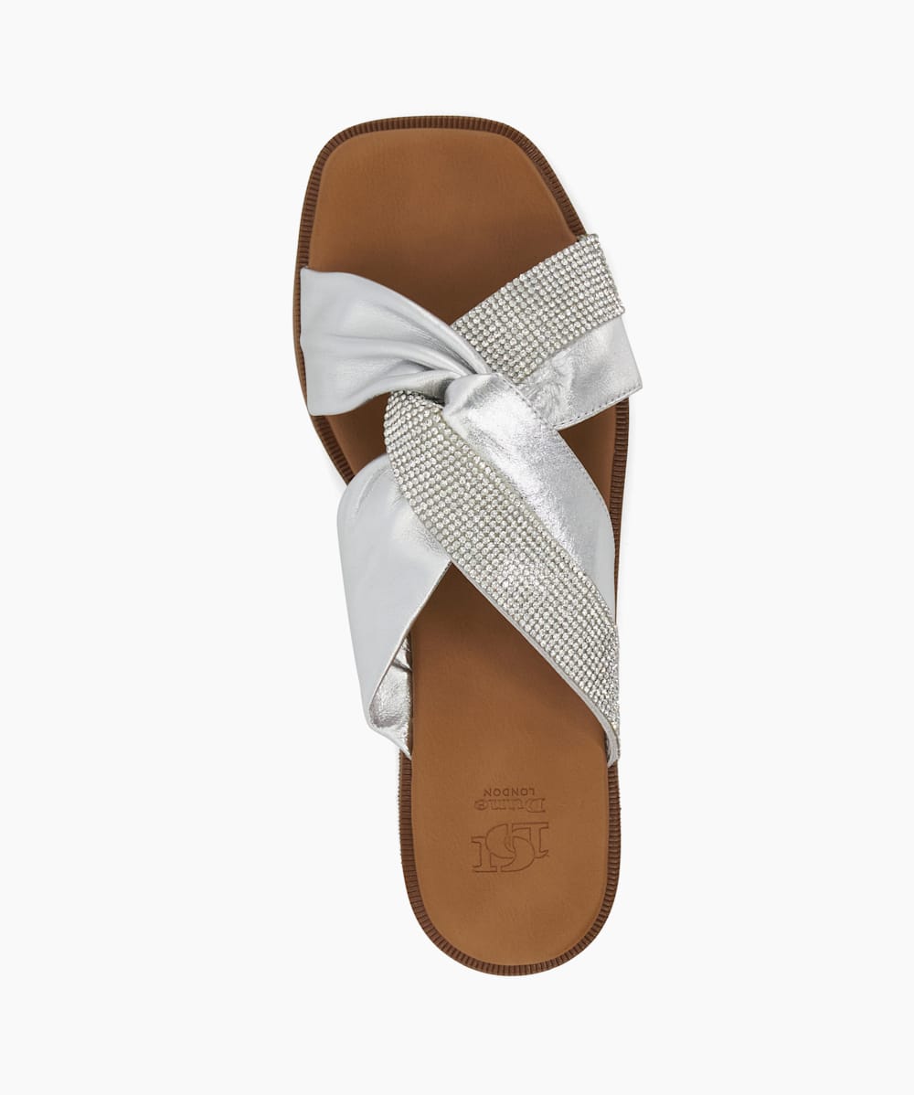 Diamante flip flops dune sale