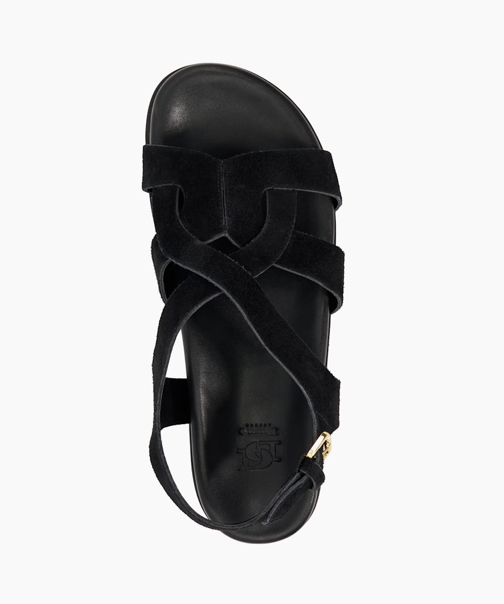 Dune black sandals shop