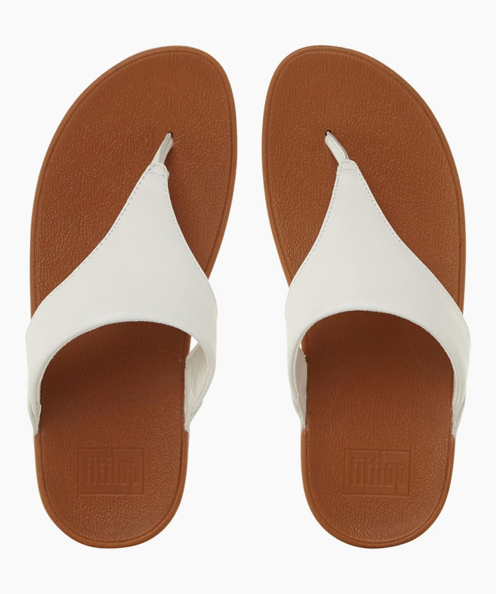 Lulu1 White Toe Post Sandals Dune London