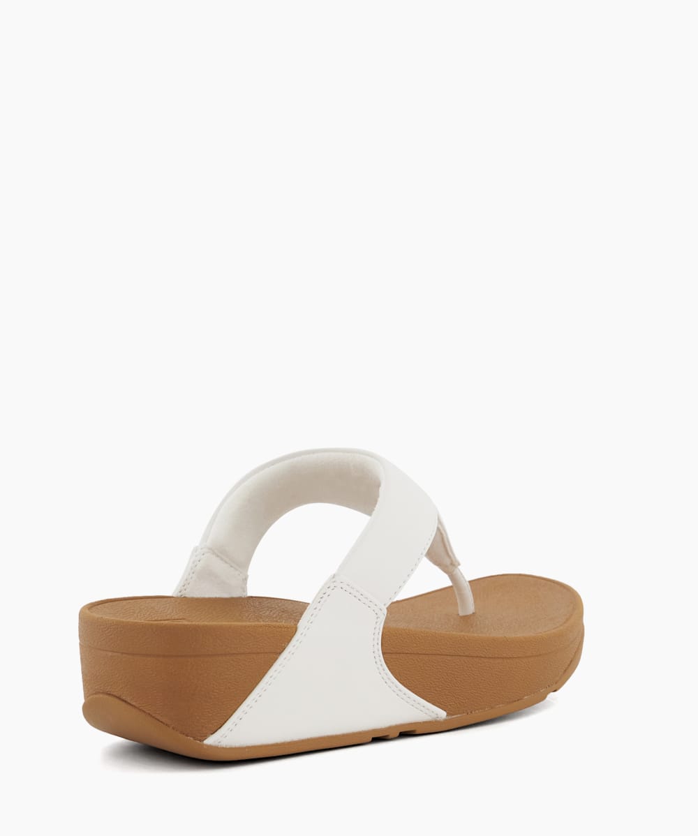 White toe post wedge sandals outlet