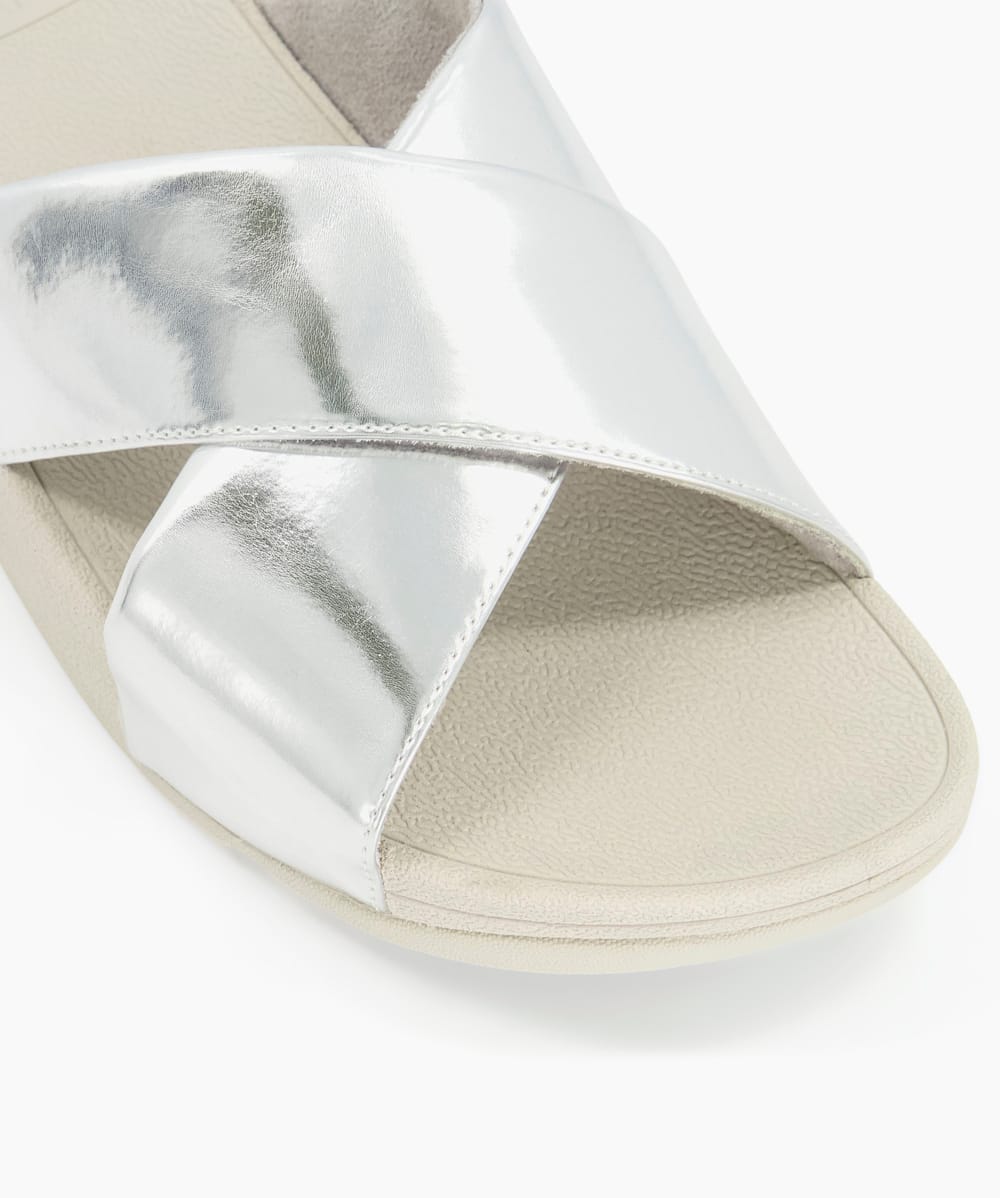 Cross strap slide sandals on sale