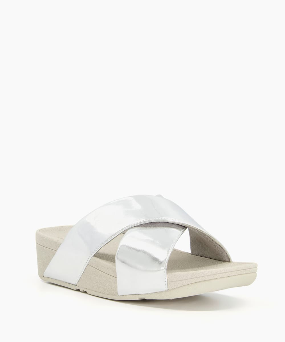 Fitflop lulu mirror deals cross slide sandals