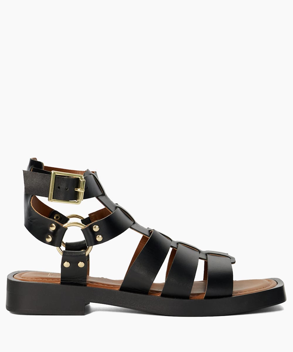 Black gladiator sandals outlet