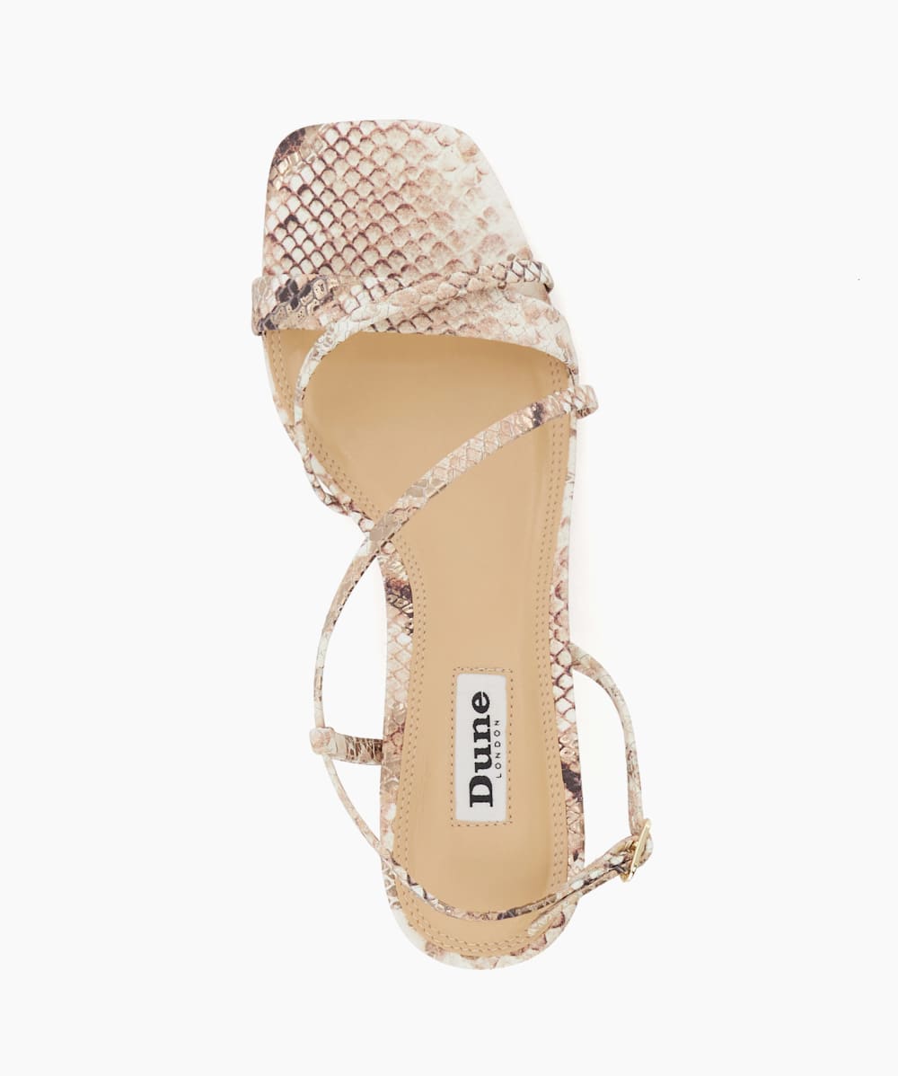 Dune snakeskin heels top