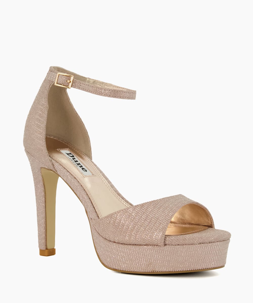 Rose gold platform high hotsell heels