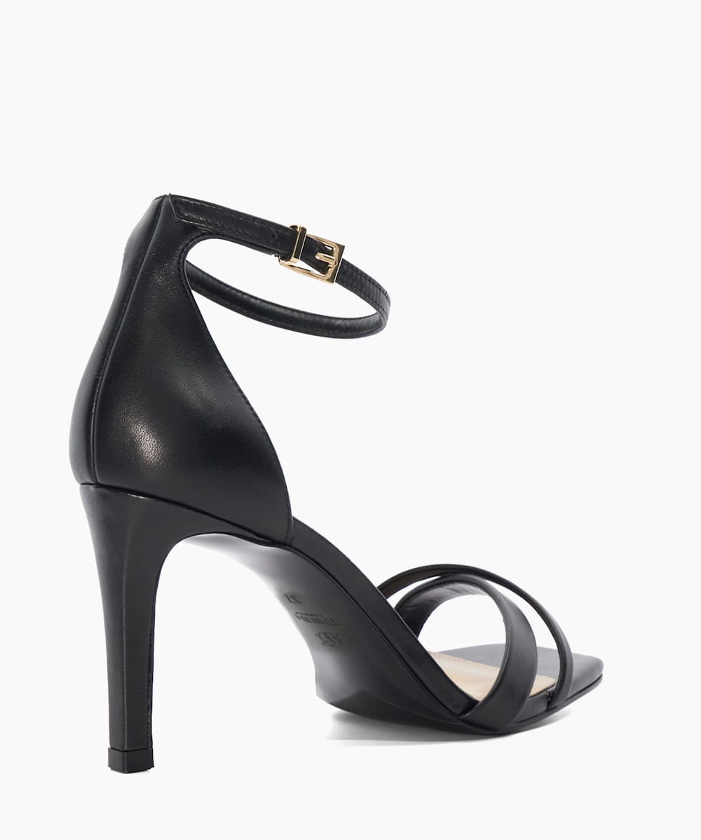 Womens black heeled sandals cheap