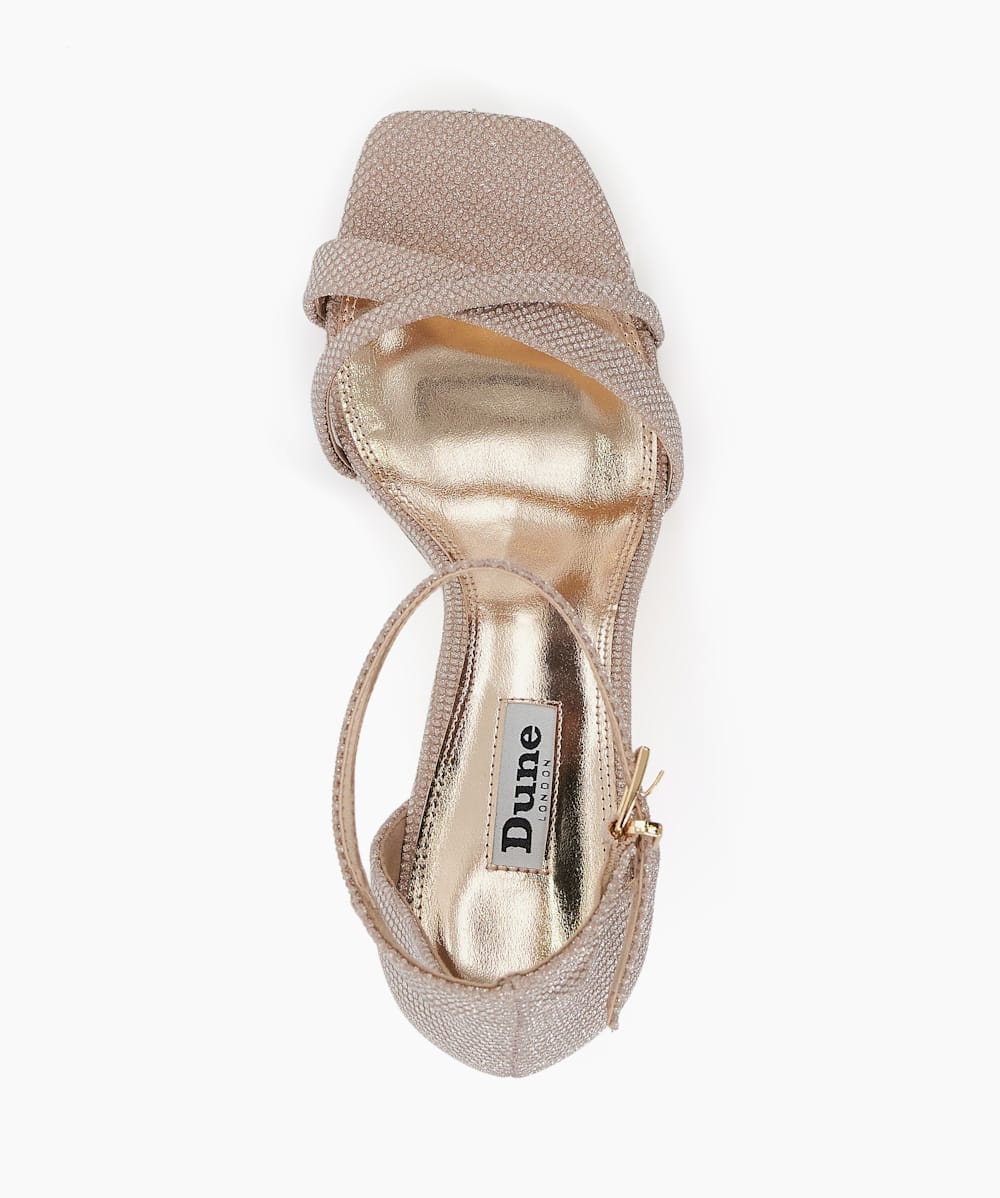 Rose gold dune sandals store