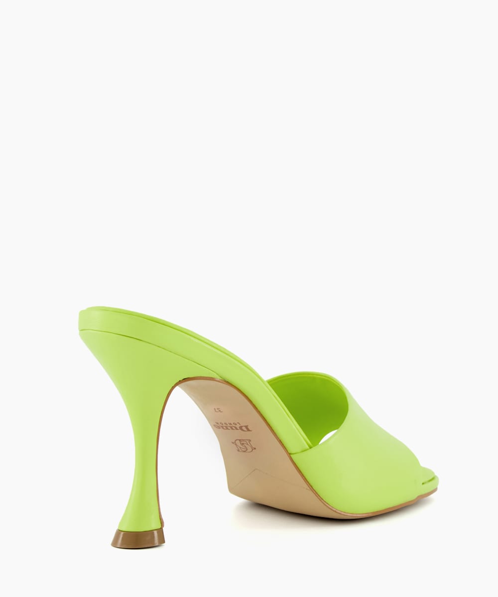 Neon green mule heels shop