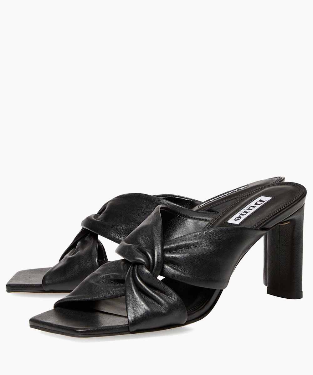 Dune top black mules