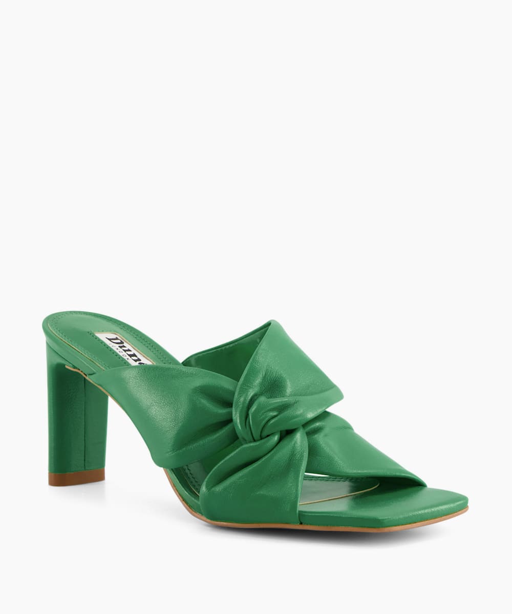 Magnet Green Twist Knot Mule Dune London