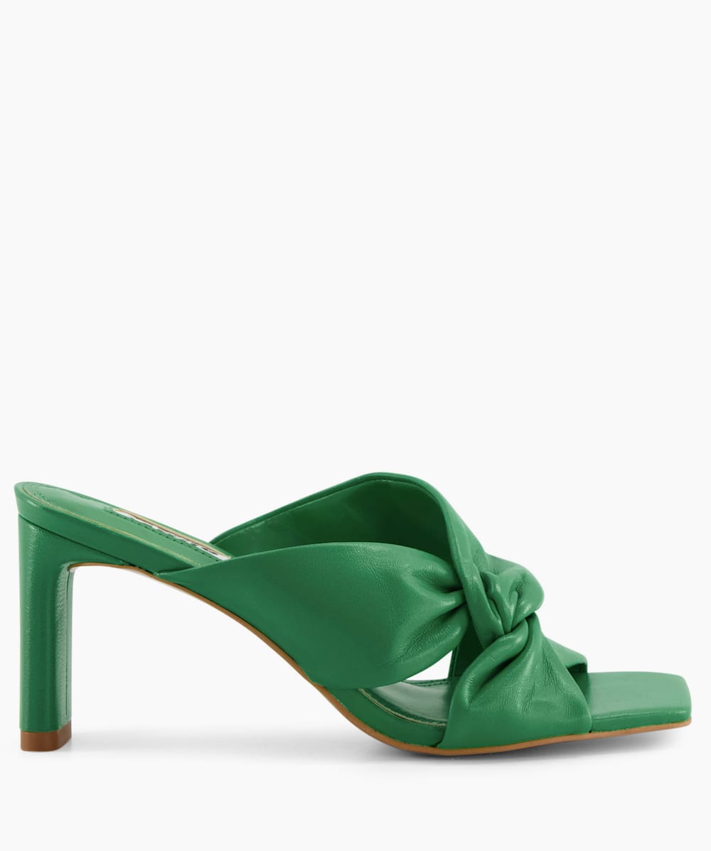 Emerald outlet green mules