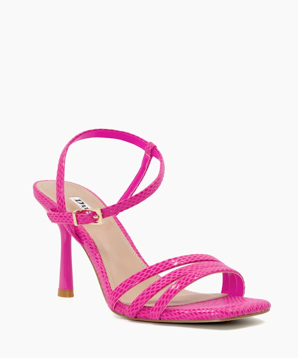 Magnum Pink Strappy Heeled Sandals Dune London
