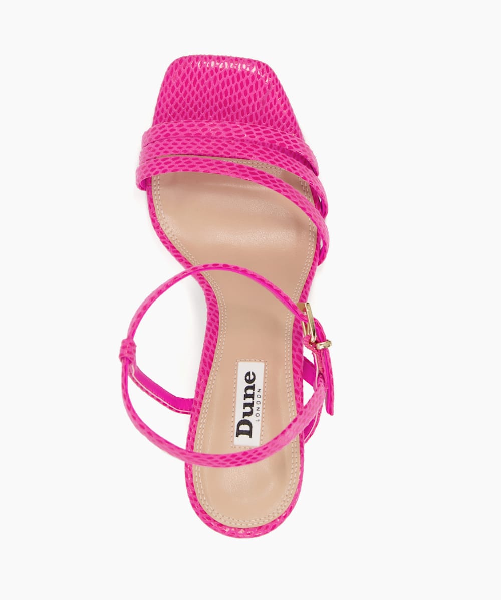 Magnum Pink Strappy Heeled Sandals Dune London