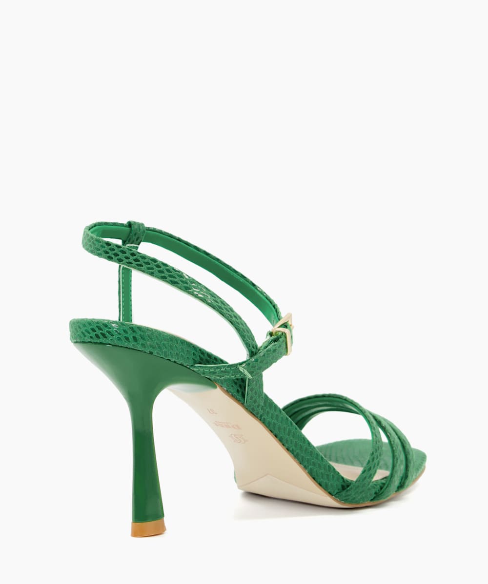 Emerald green strappy store heels