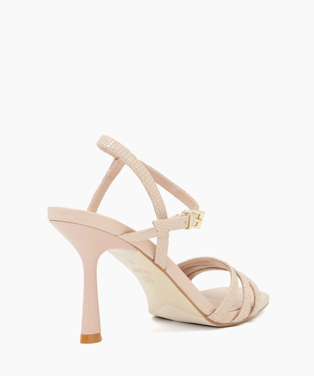 Ilena block heel slide sandal top