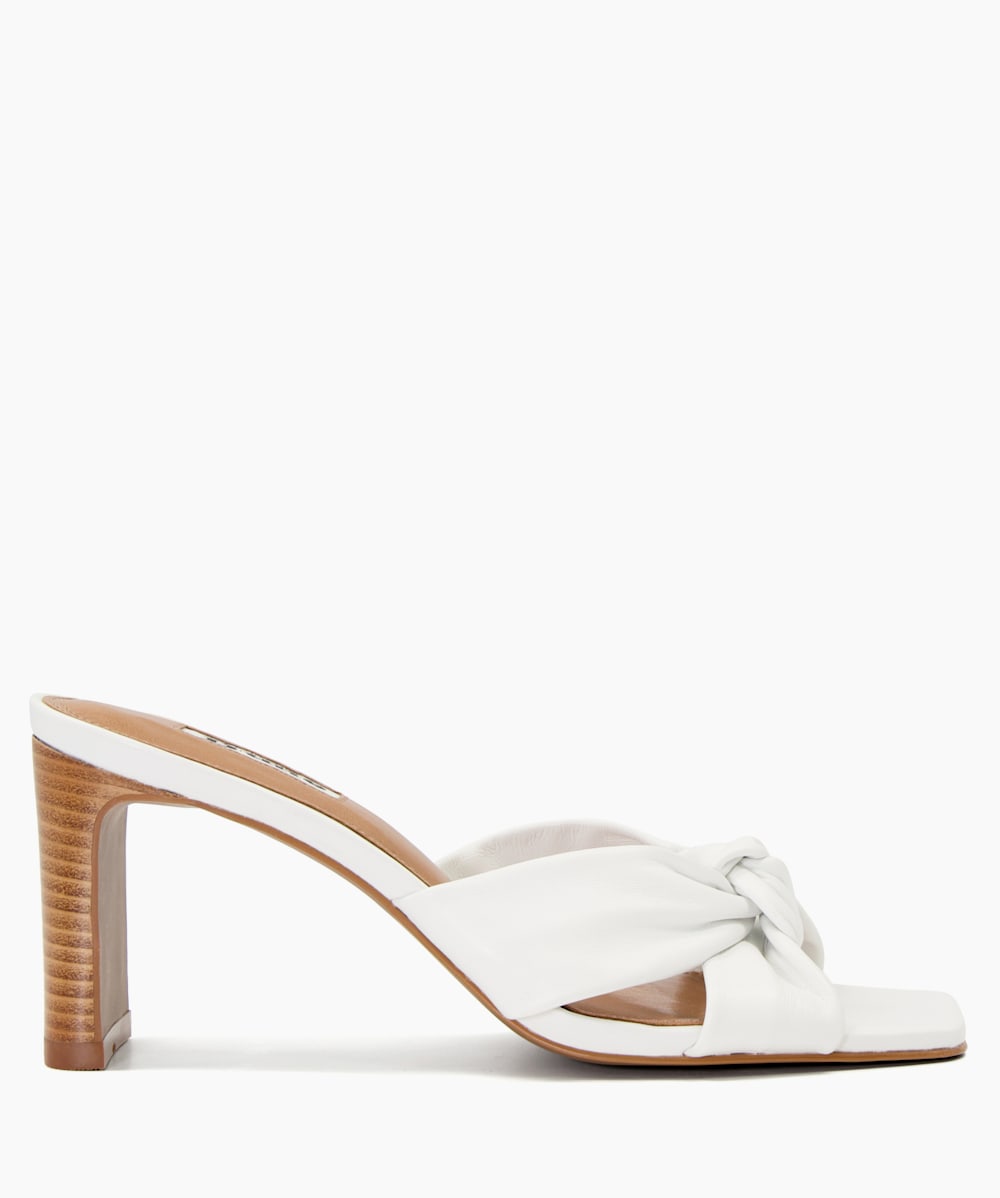 White open toe mules cheap