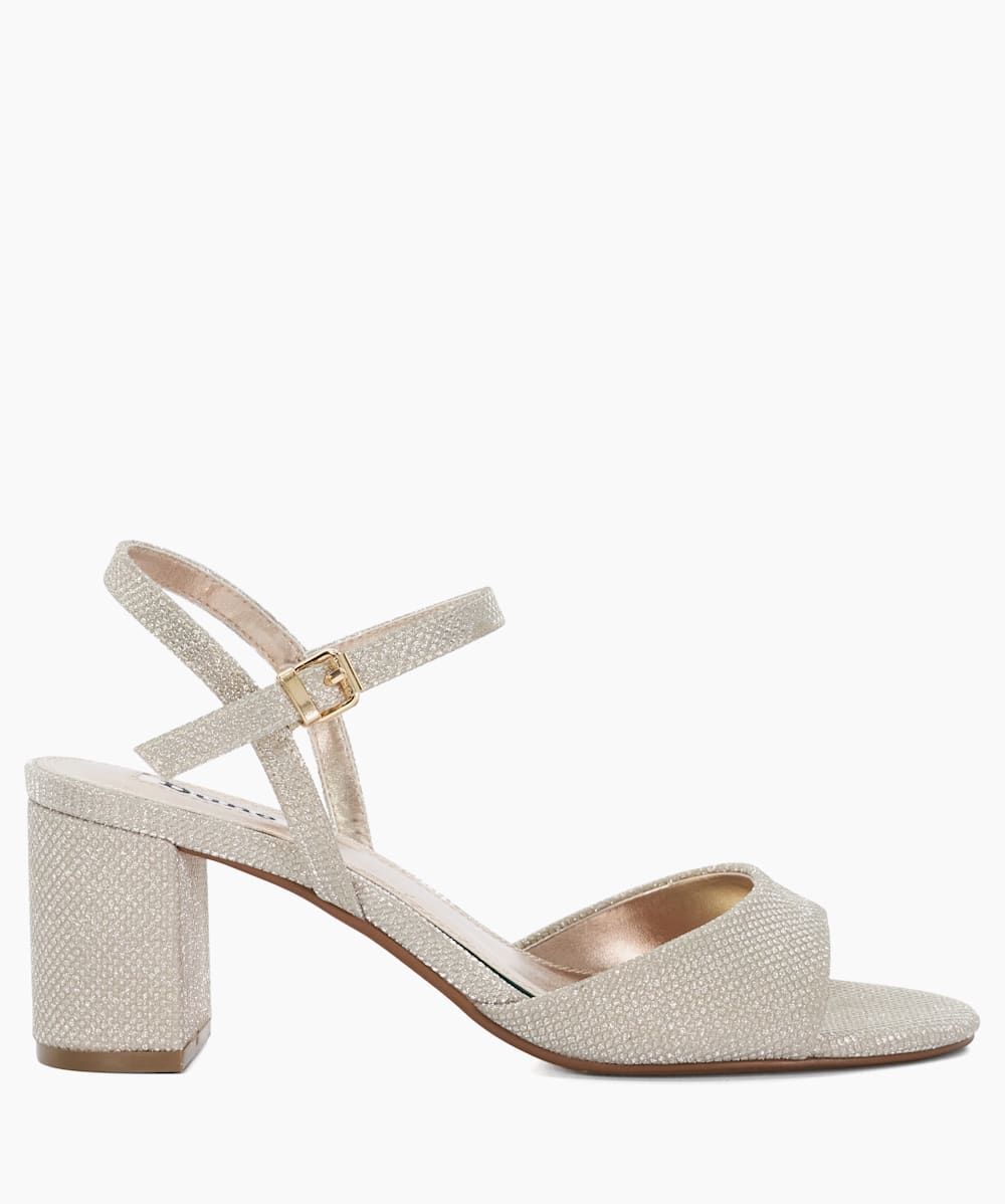 Rose gold block heels shop