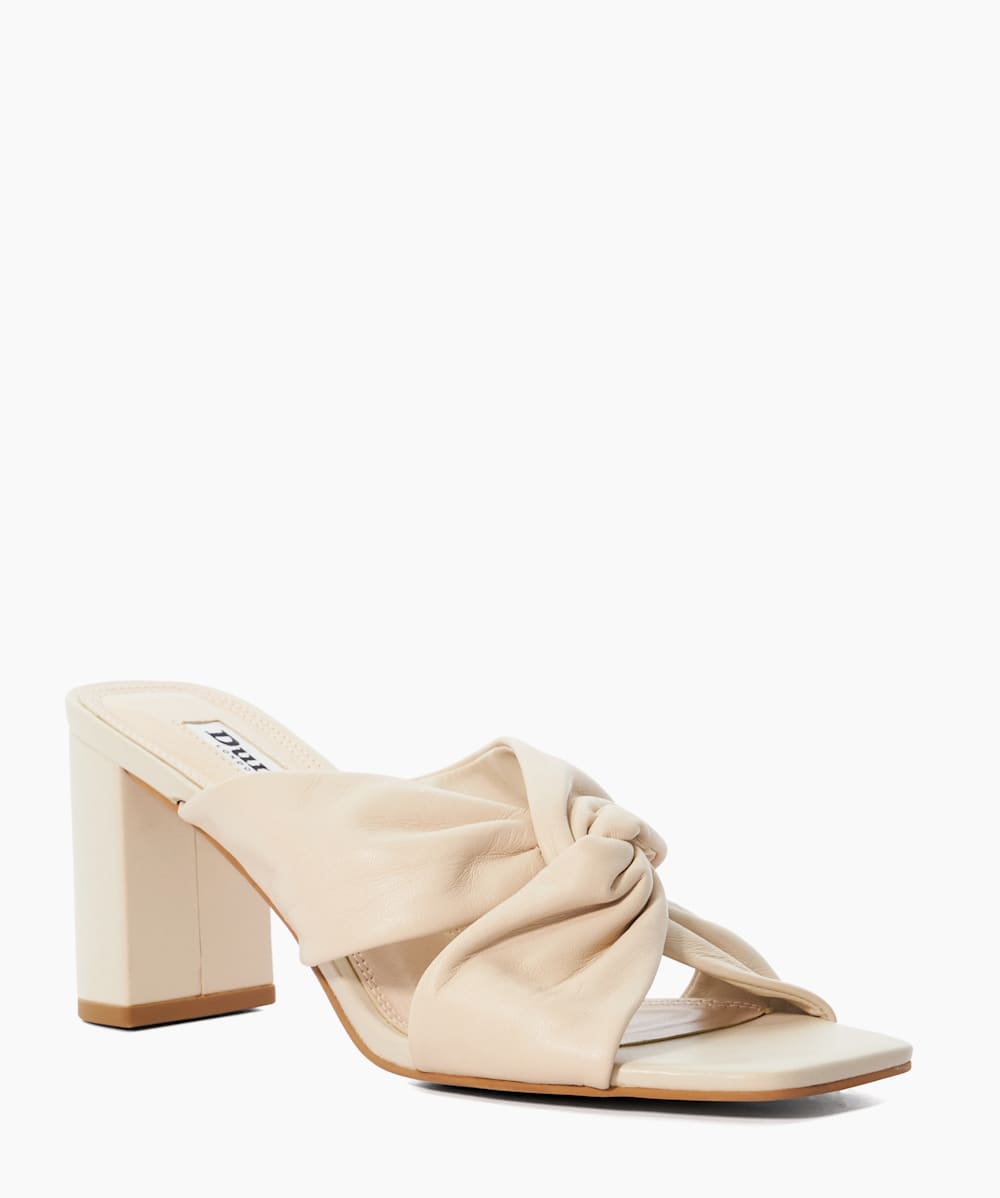 Dune heeled mules clearance