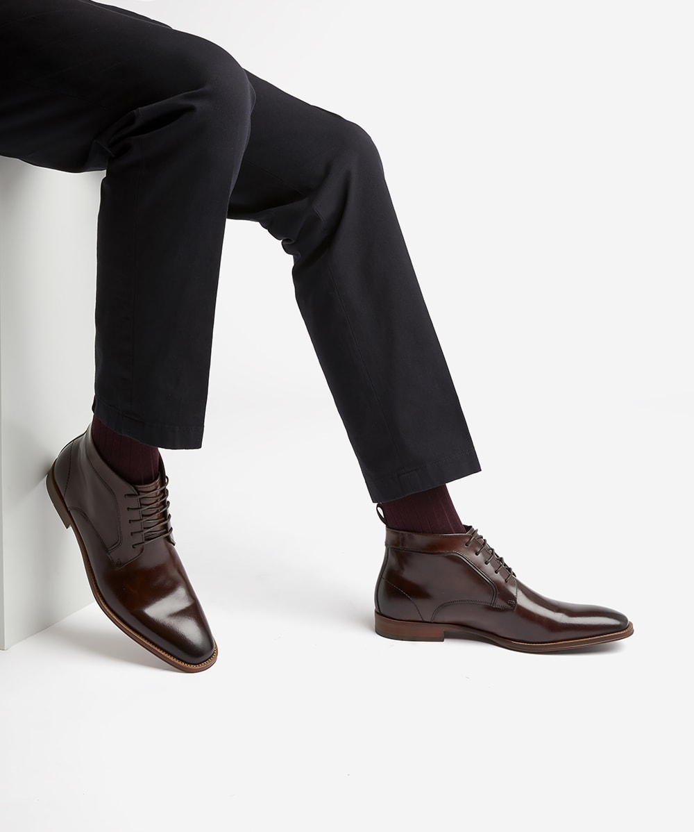 Dune chigwell on sale chukka boots brown