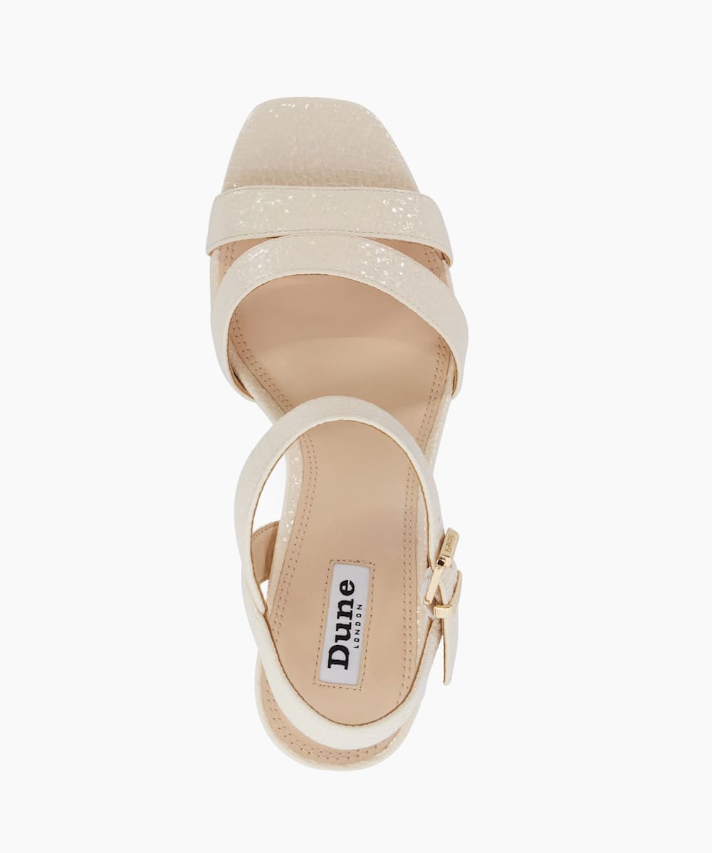 Dune cream sandals deals