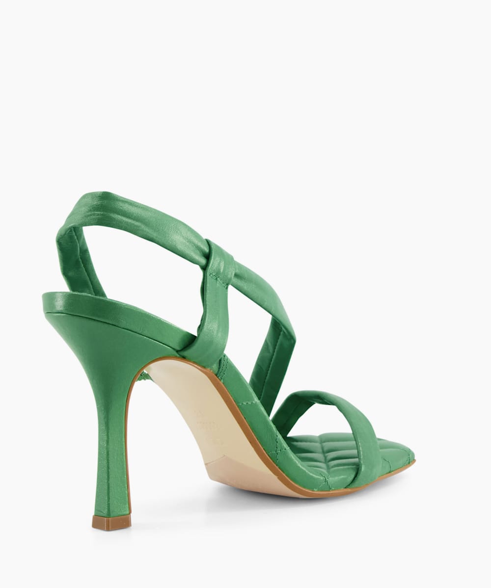 Green heeled sandal hot sale