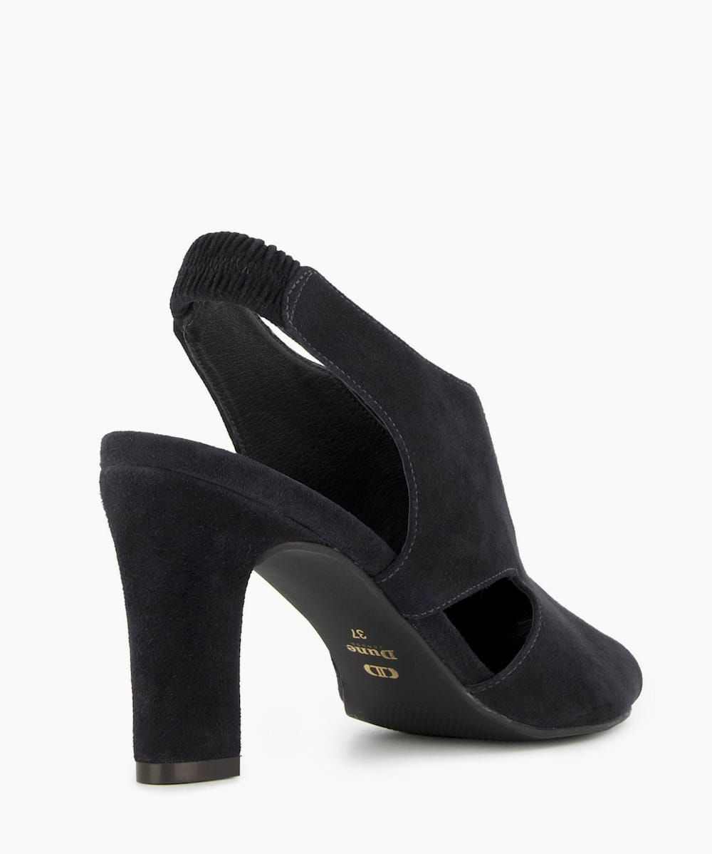 Dune suede store heels