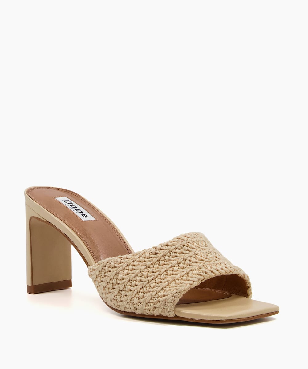 Dune heeled mules shop