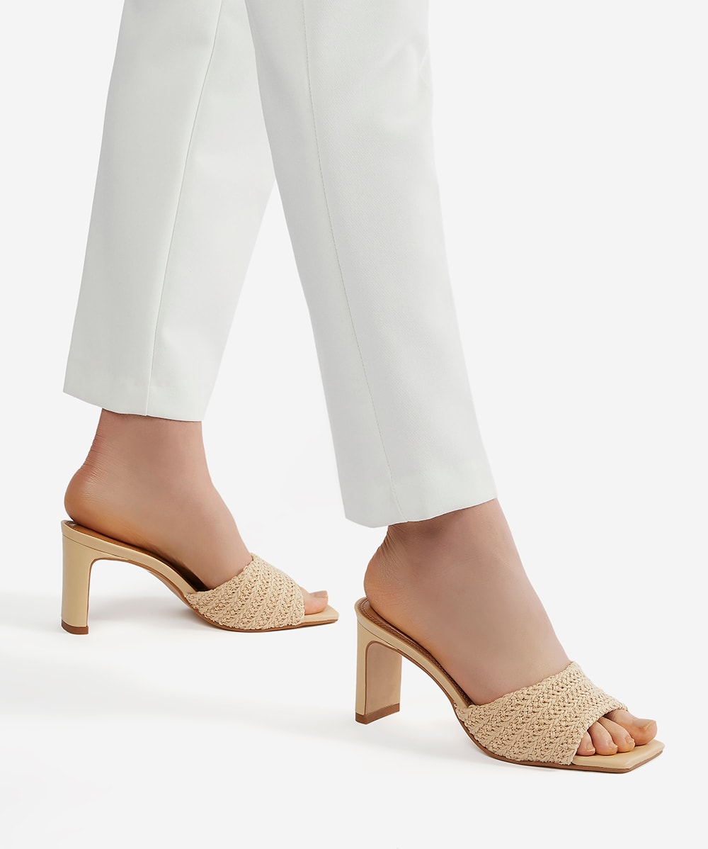 Dune heeled mules shop