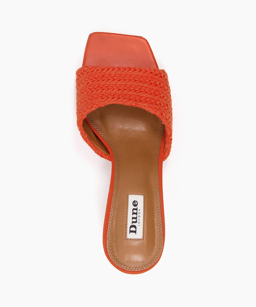 Mules orange sale