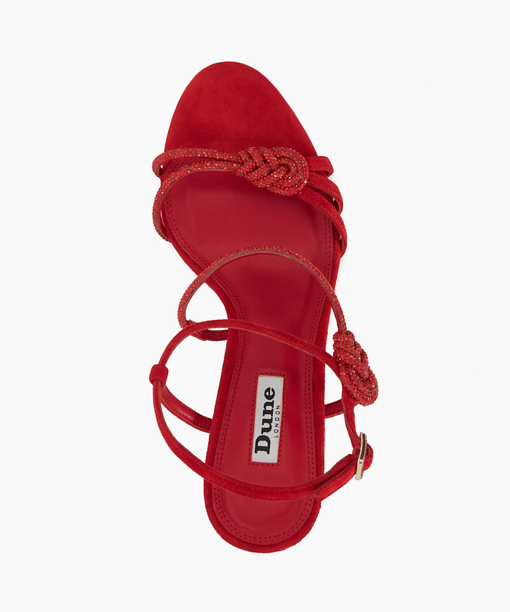 Dune red sandals outlet